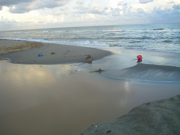 Riera dels Canyars de Gavà Mar (després d'unes pluges) 14 de setembre de 2006